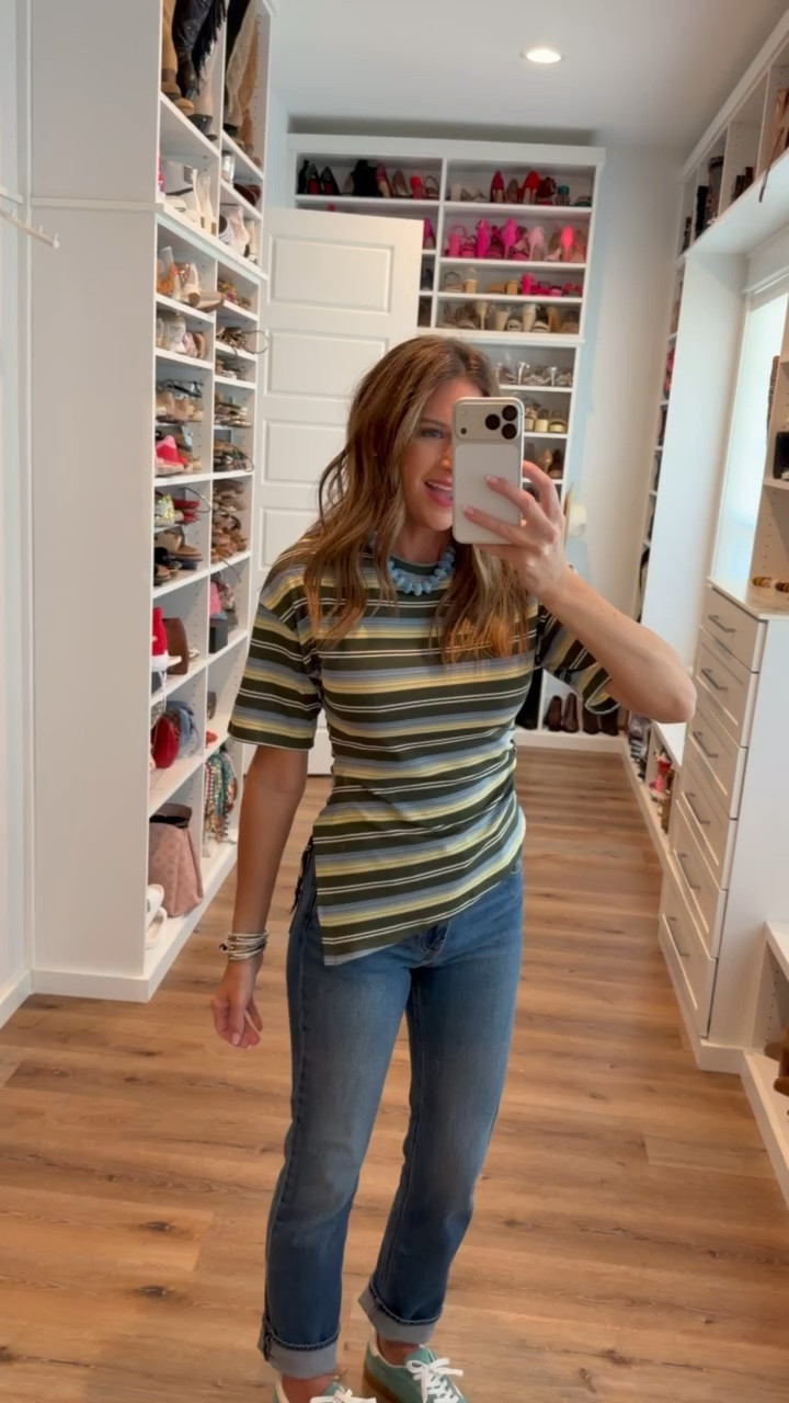 In a small top, size 27 pants, necklace, sneakers and accessories - fits tts.

#LTKootd #LTKgrwm #LTKSeasonal
