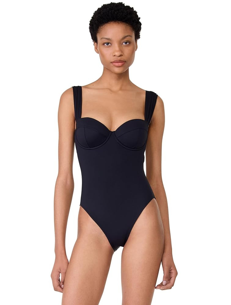 kate spade new york Women's Solid Underwire One Piece Swimsuit | Amazon (US)