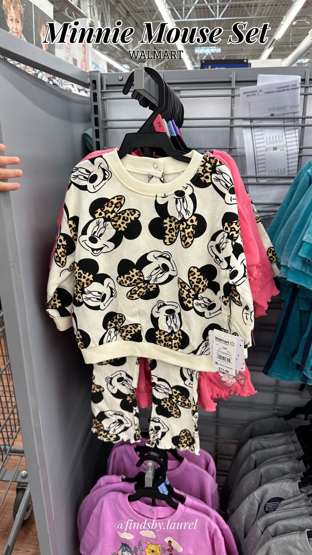Minnie Mouse Set
Cozy + cute for your little one 🐭✨ This Minnie Mouse 2-piece set with leopard bow detail is only $11.98 at Walmart—such a fun everyday outfit!

#WalmartFinds #ToddlerStyle #MinnieMouse #DisneyKids #AffordableFashion