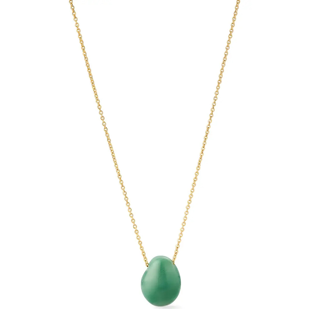Ana Luisa Pebble Mini Pendant Necklace in Gold/green at Nordstrom | Nordstrom