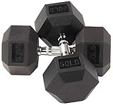 Signature Fitness Rubber Encased Hex Dumbbell | Amazon (US)