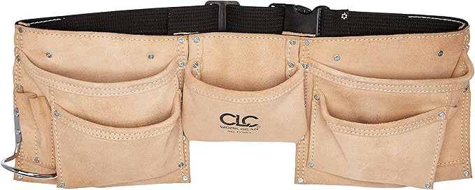 CLC Custom Leathercraft I370X3 Heavy Duty Suede Construction Work Apron & Steel Hammer Loop, 8 Po... | Amazon (US)