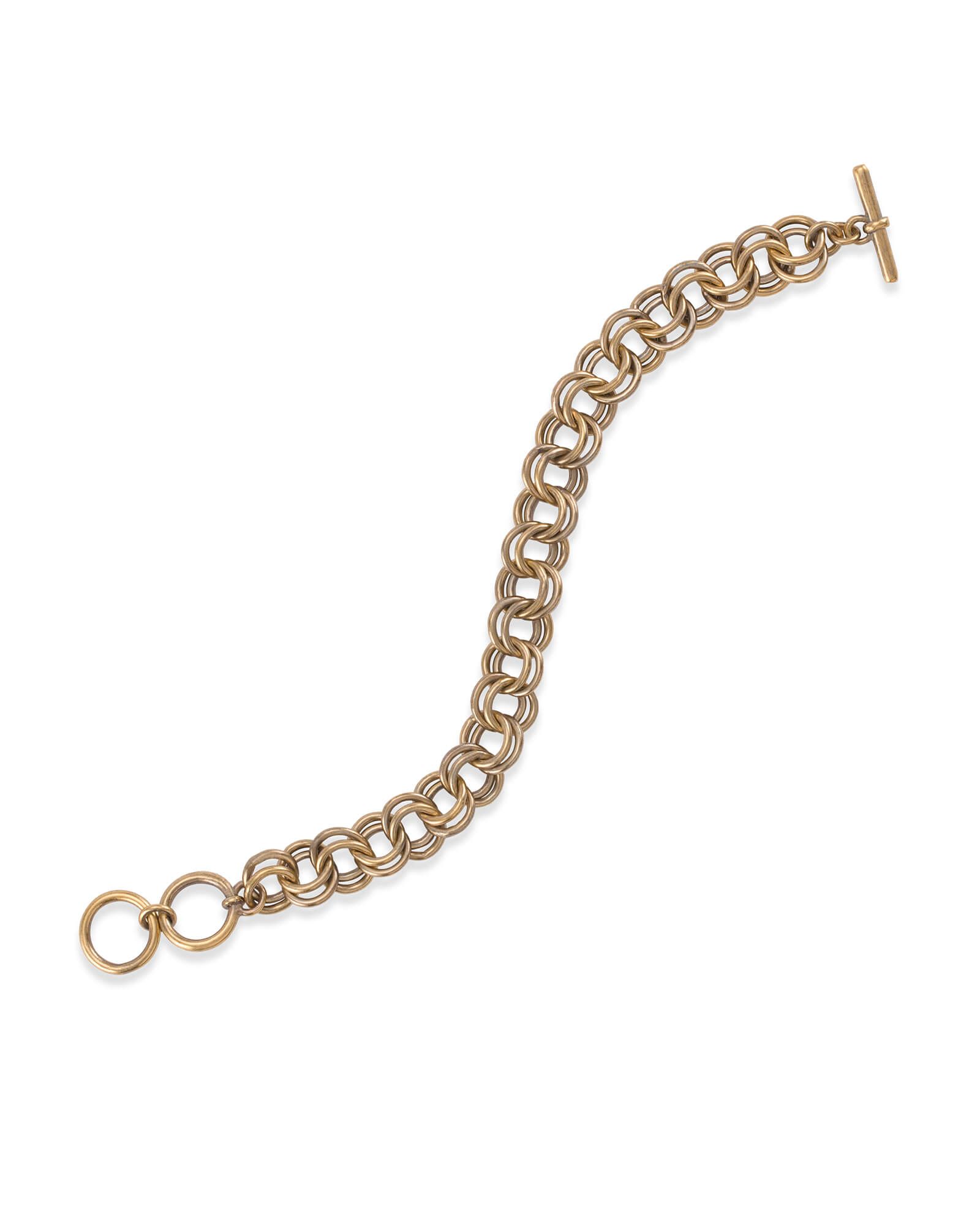 Double Link Toggle Bracelet in Vintage Gold | Kendra Scott