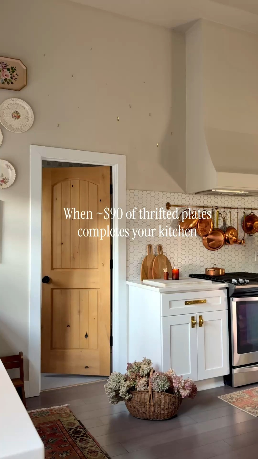 Best $90 I spent in this kitchen! This plate wall is such a pretty (and affordable!) statement in a space that can get SO expensive to renovate. My recs to hang them below!

#LTKHome