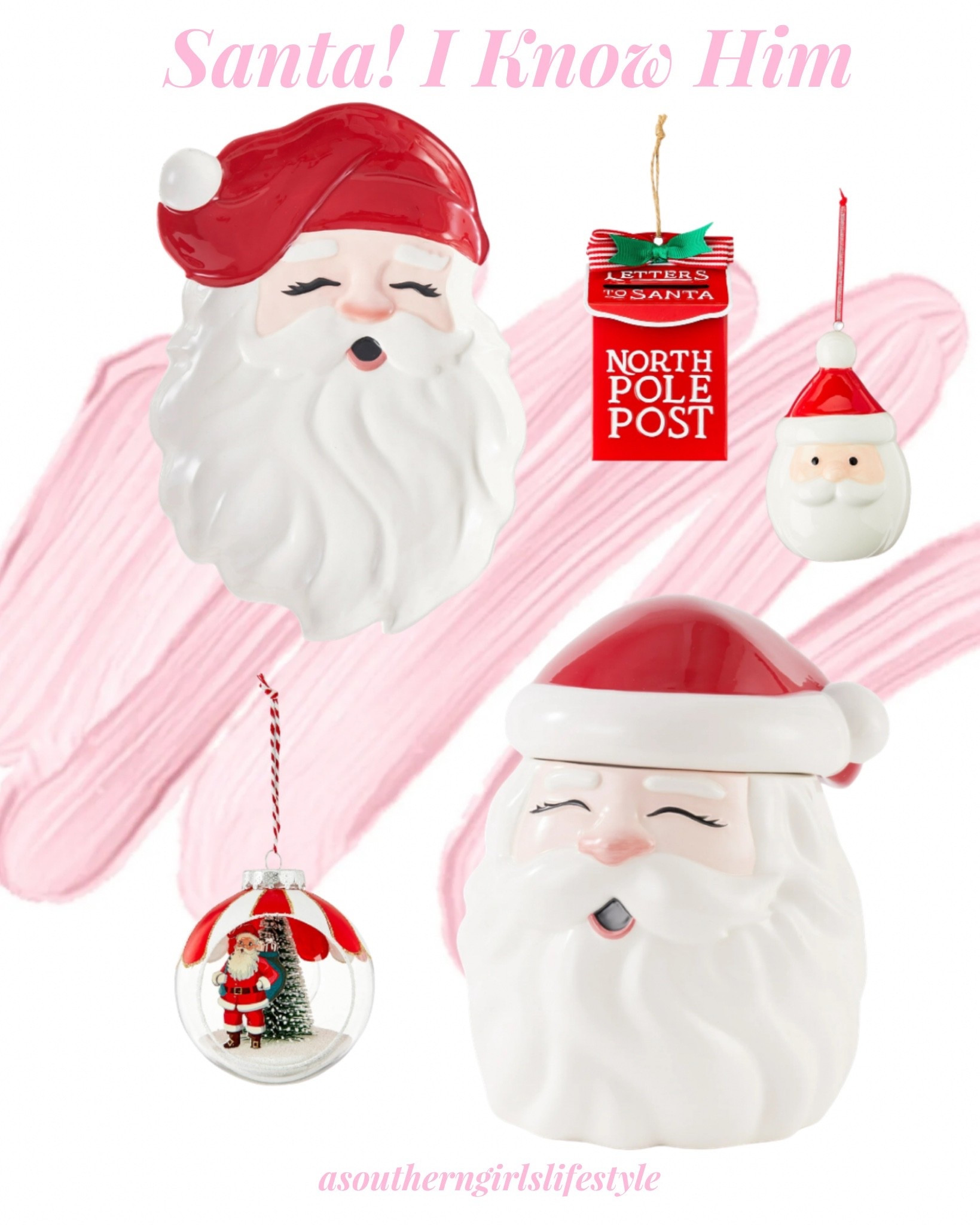 Santa Finds - right at $13 & under! 

Santa Platter, Letters to Santa Ornament, Santa Ornament, Santa Cookie Jar & Santa Bottle Brush Ornament

Christmas Decor. Christmas Home  

#LTKHoliday #LTKSeasonal #LTKHome