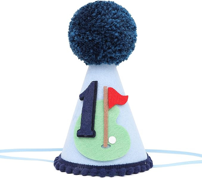 Golf 1st Birthday Hat for Boys - Hole in One 1st Birthday Crown, Golf First Birthday Decoration, ... | Amazon (US)