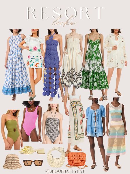 Resort looks - resort outfit ideas - resort wear - vacation outfit - tropical outfit inspo - summer swimsuits - designer fashion - Shopbop - tuckernuck - swimsuit coverups - summer dresses - summer accessories 

#LTKtravel #LTKstyletip #LTKSeasonal