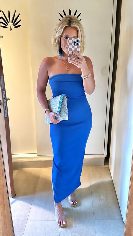 Last night’s dinner outfit!!! I am so into this color blue right now!!! 
Dress TTS small


#LTKtravel #LTKfindsunder50 #LTKstyletip