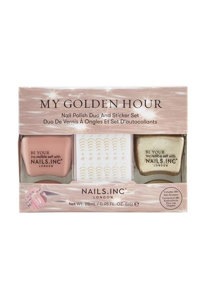 My Golden Hour Nail Polish and Nail Stickers Duo | Nails Inc