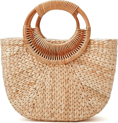 Tote Bag for Women Large Straw Beach Bag Summer Woven Tote Bags Straw Hobo Handbag Purse Fashion ... | Amazon (US)