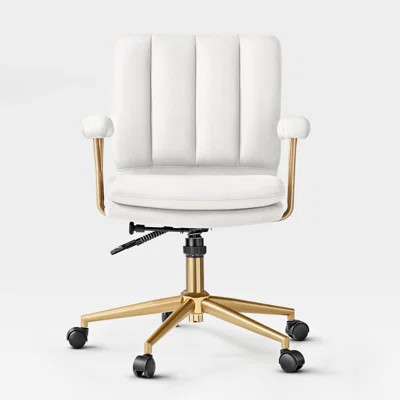 Adena, Velvet Swivel Desk Chair | Wayfair North America