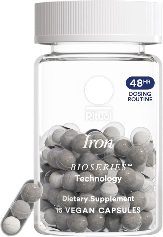 Ritual Iron Supplement to Support Low Iron Levels 60 mg | 48-hour Dosing Routine with BioSeries... | Amazon (US)