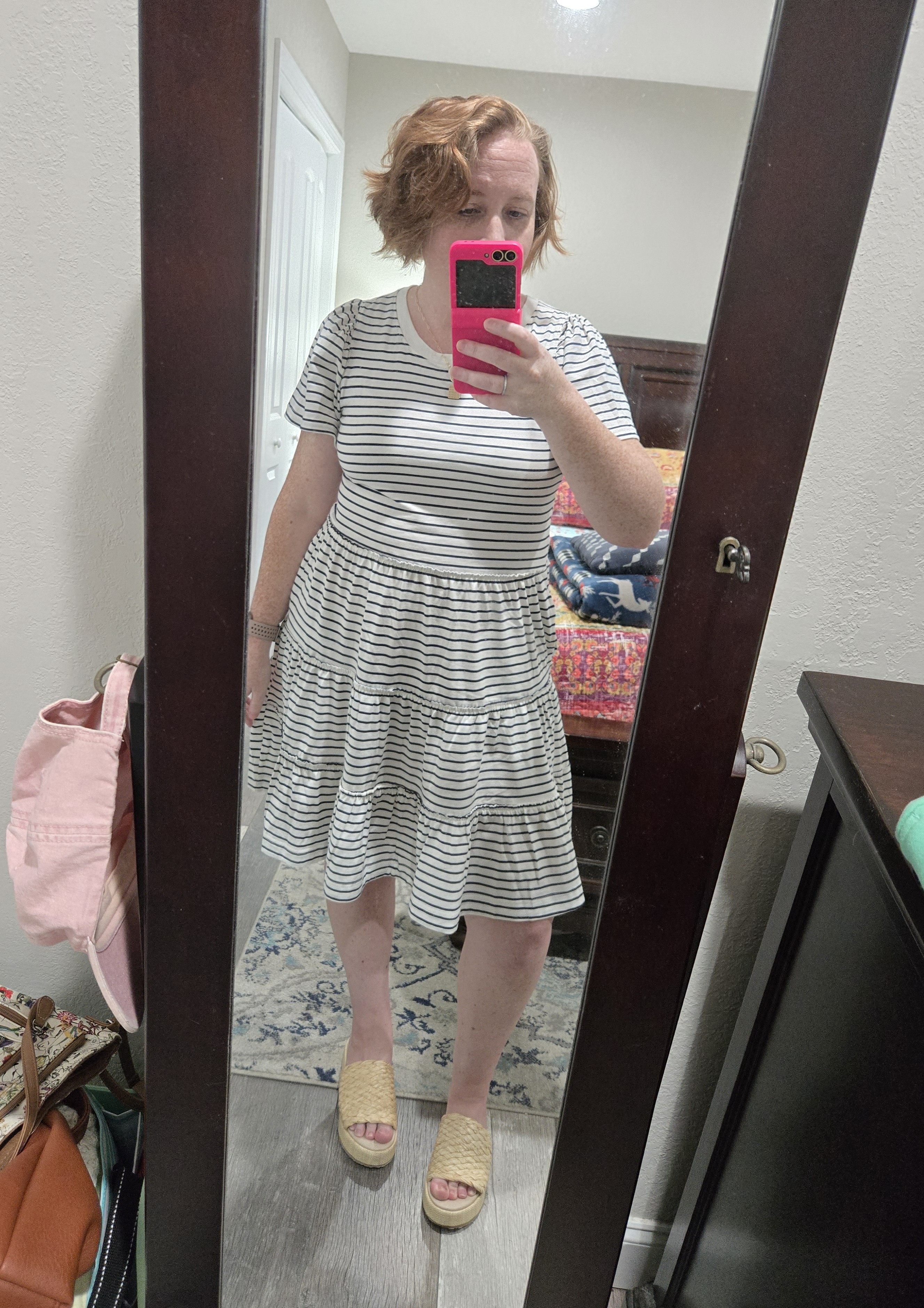 Fell in love with this dress on the rack and had to bring it home with me. So cute for a casual day. 

 #LTKootd #LTKPetite