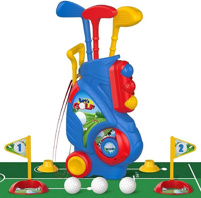 Liberry Toddler Golf Set for 2 3 4 Years Old Boys Girls, Upgraded Kids Golf Clubs Set with Cart, ... | Amazon (US)