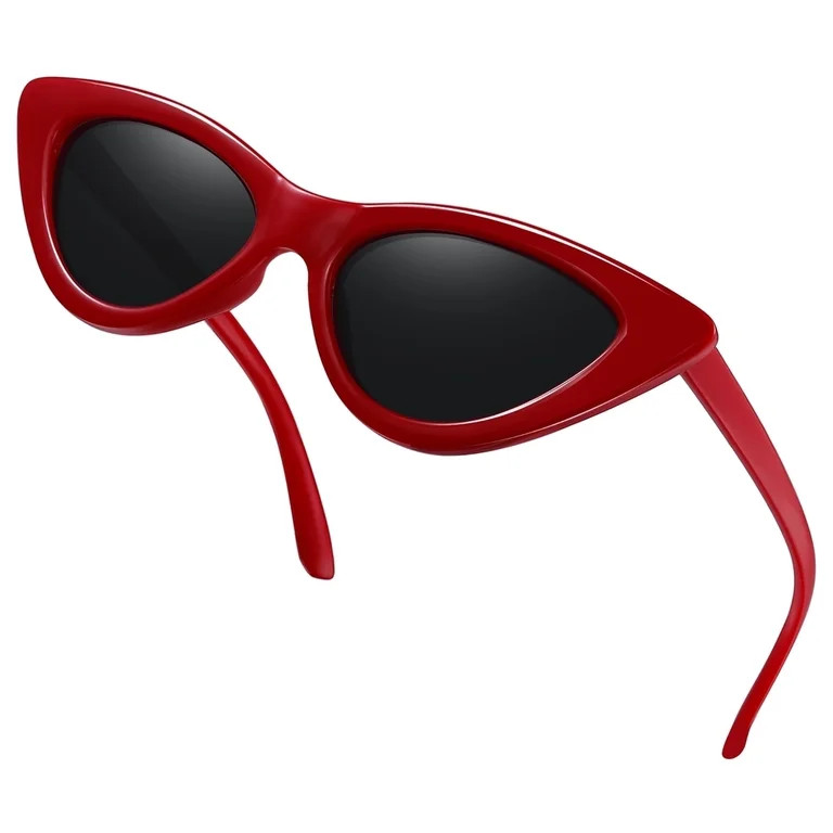 KANASTAL Polarized Cat Eye Sunglasses for Women, Trendy Retro Narrow Pointy Cateye Womens Sun Gla... | Walmart (US)
