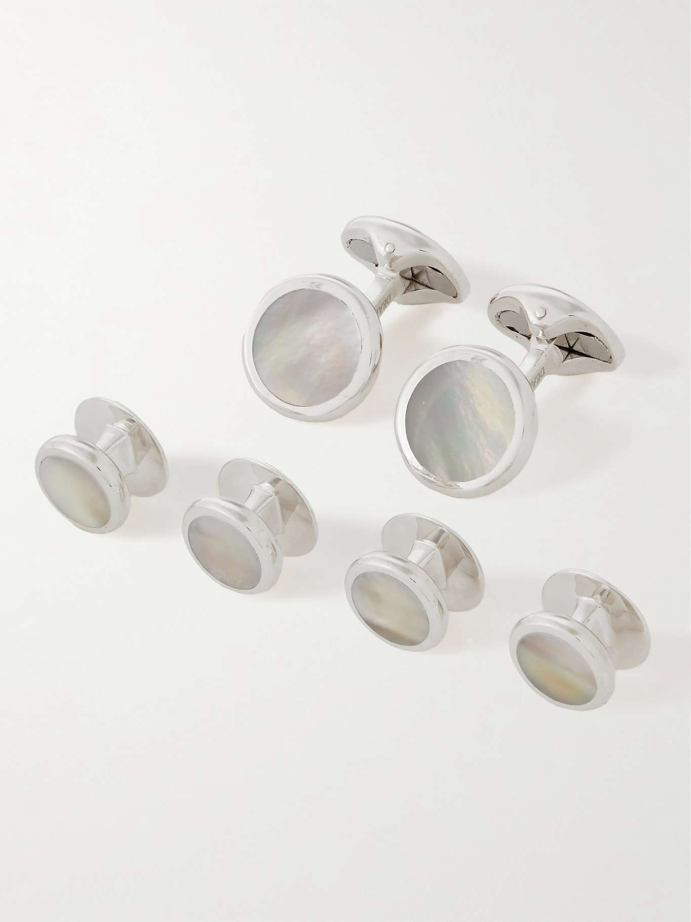 + Deakin & Francis Sterling Silver Mother-of-Pearl Cufflinks and Shirt Studs Set | Mr Porter (US & CA)