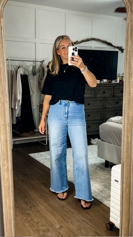 A moody moment. I got so many compliments on my outfit! People were going crazy for these jeans and they were SO comfortable all day! They’re soft and stretchy! Everything is tts  

#LTKworkwear #LTKstyletip

#LTKMidsize #LTKSummerSales #LTKStyleTip