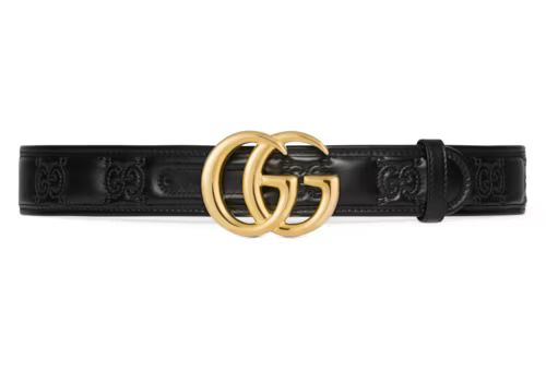 Gucci GG Marmont Matelassé wide belt | Gucci (US)