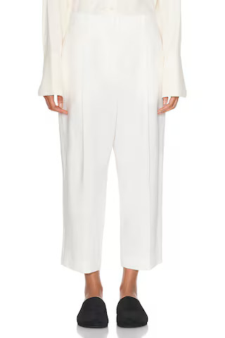 The Row Tonnie Pant in OFF WHITE - Cream. Size 2 (also in 4, 6). | FWRD 