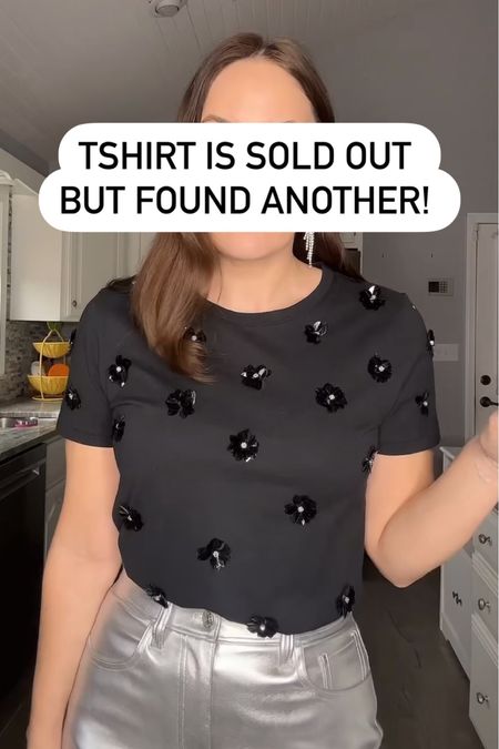 Exact jcrew tee is sold out but i added another! Pants linked too 