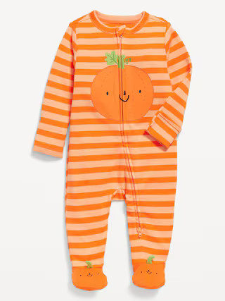 Printed 2-Way-Zip Sleep & Play Footed One-Piece for Baby | Old Navy (US)