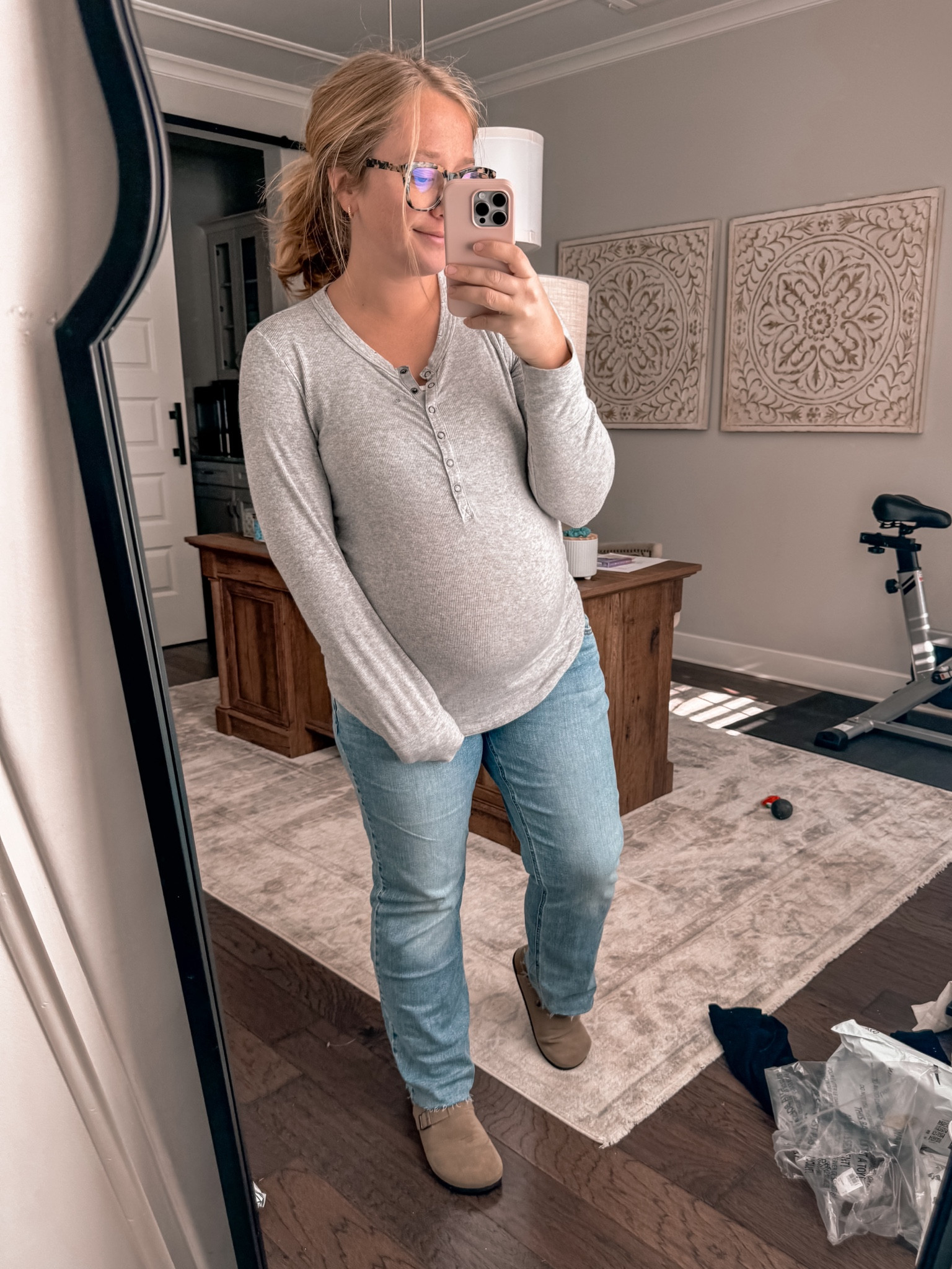 Maternity straight legged jeans - casual maternity style - pregnancy style - Amazon maternity 

#LTKbump #LTKSeasonal #LTKbaby