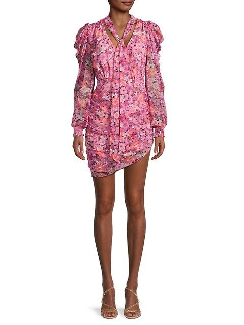 Cheyenne Floral Ruched Dress | Saks Fifth Avenue OFF 5TH