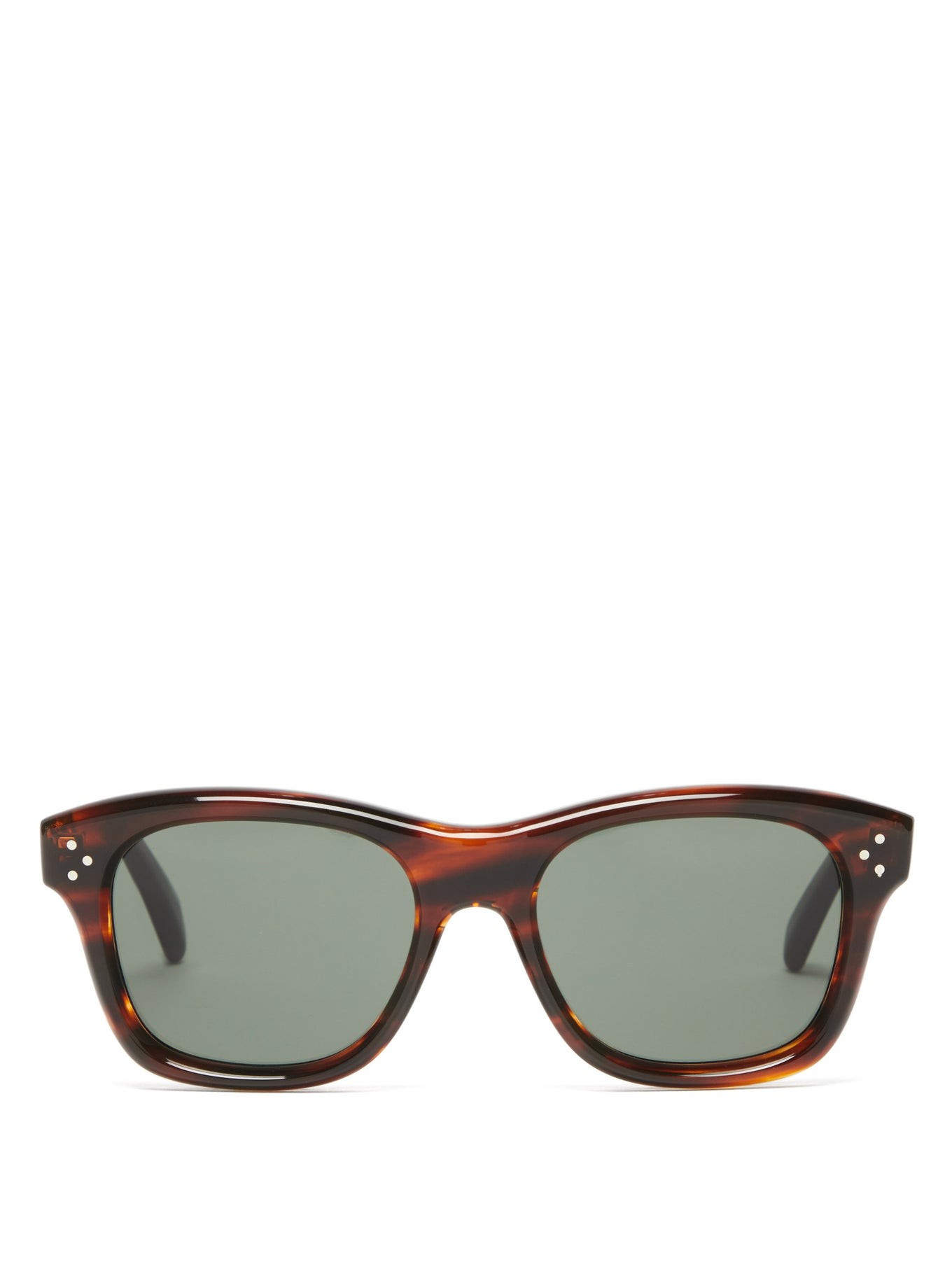 Square tortoiseshell-acetate sunglasses | Matches (US)