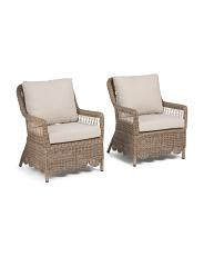 Set Of 2 27x33 Outdoor Accent Chairs | TJ Maxx