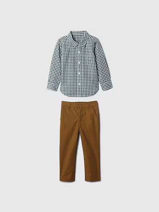 babyGap Gingham Outfit Set | Gap (US)