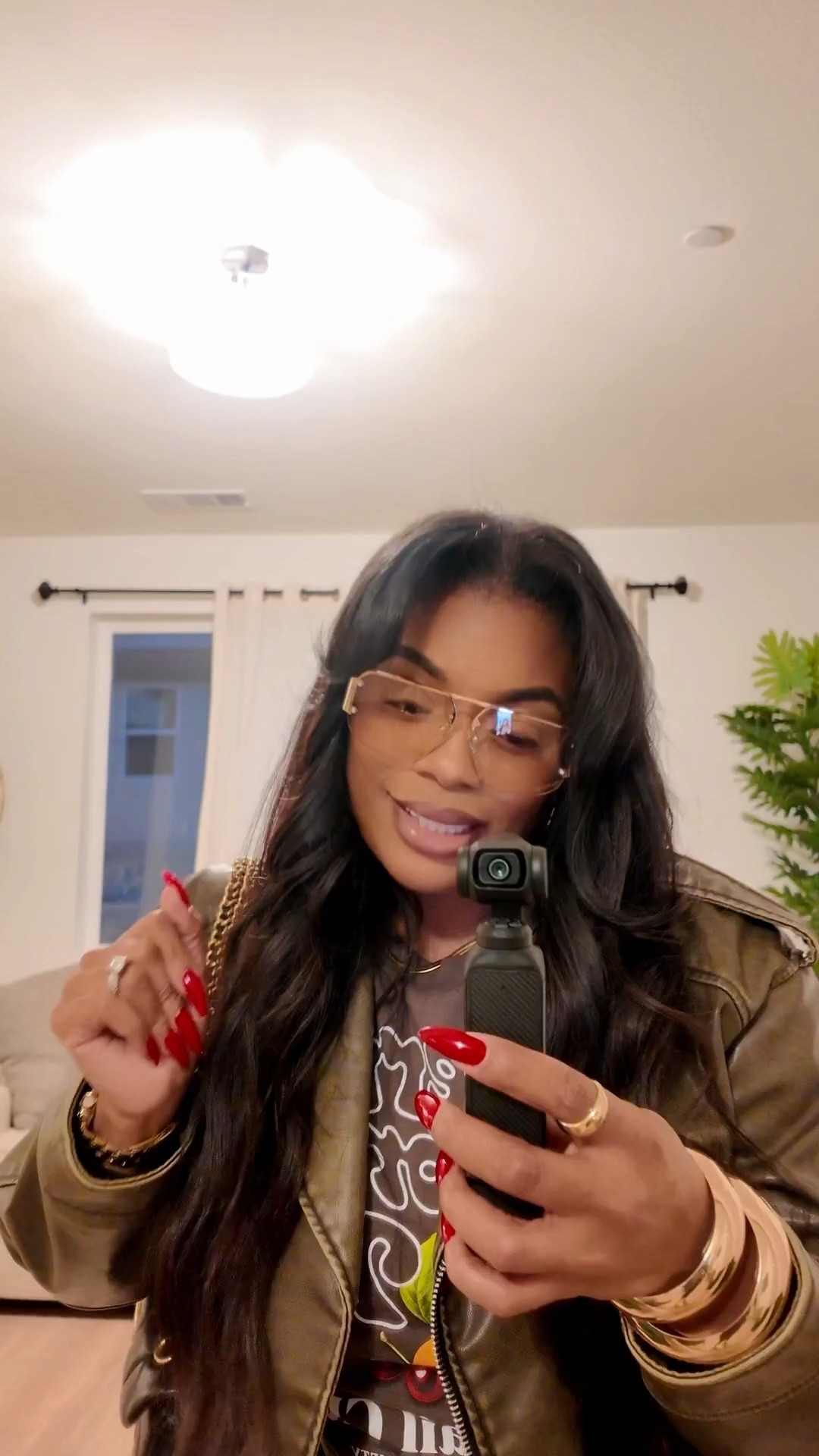 Casual outfit for girls night out! These tinted frames are my favorite accessory to elevate any outfit! Full outfit is linked. 🤎

#LTKdayinmylife #LTKMidsize #LTKvlog