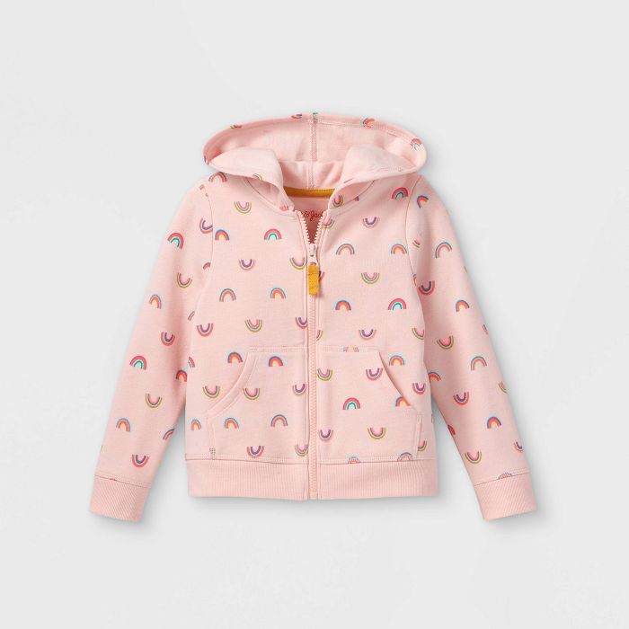 Toddler Girls' Fleece Zip-Up Hoodie Sweatshirt - Cat & Jack™ | Target