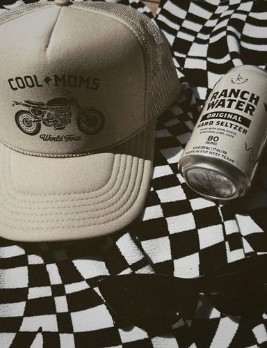 Cool Moms On Tour Trucker Hat | Saddle | Slater Vintage