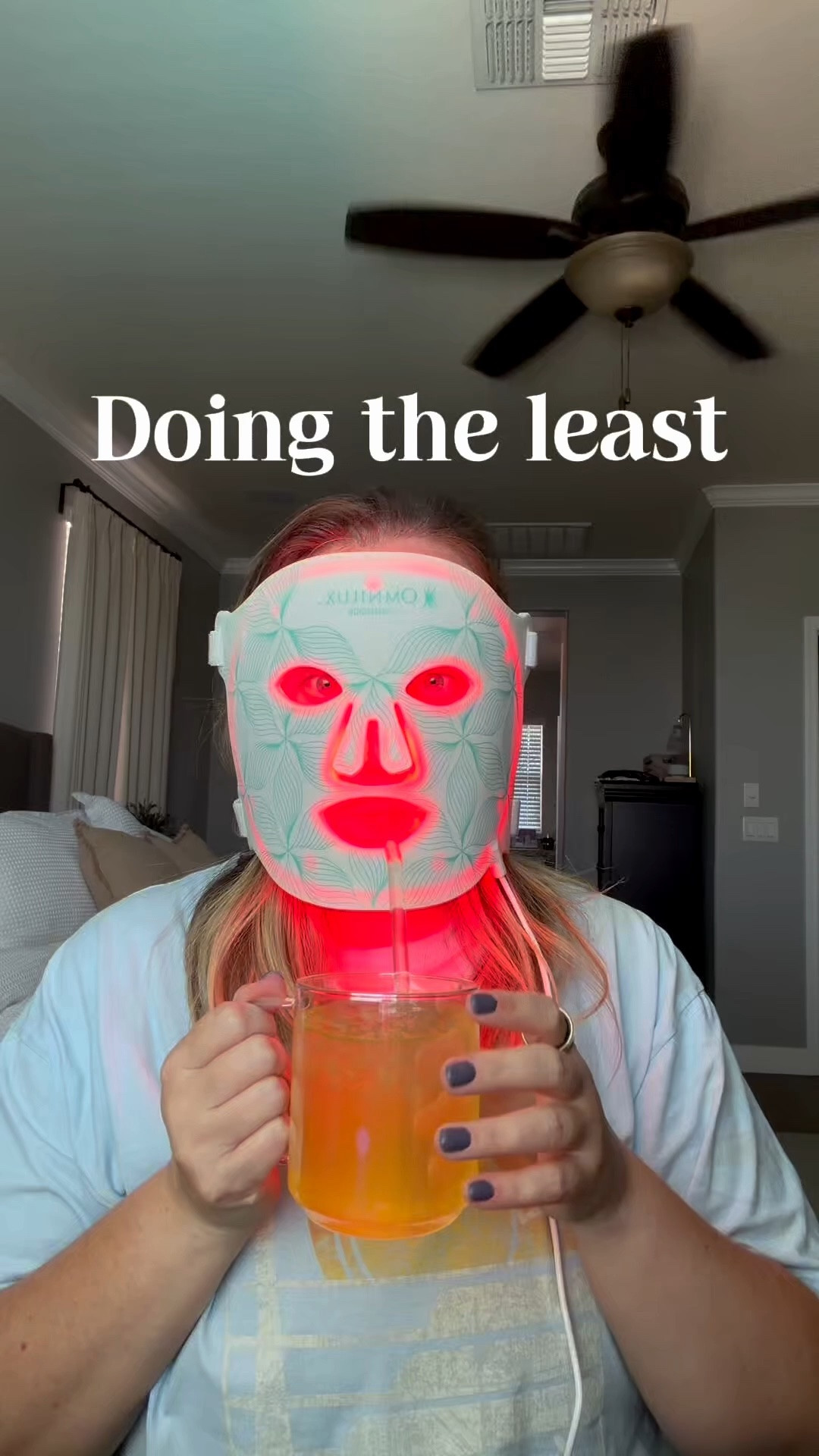 A drink + 10 minutes to myself + my red light mask. Honestly, this is my kind of self care 😂❤️

#LTKU #LTKselfcare #LTKOver40