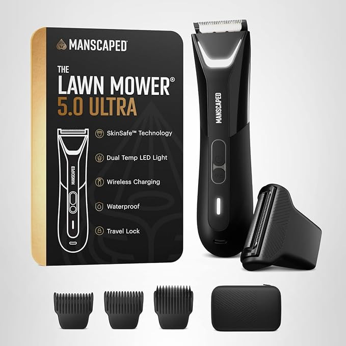 MANSCAPED® The Lawn Mower® 5.0 Ultra Groin & Body Hair Trimmer – Dual-Head SkinSafe® Trimmer... | Amazon (US)