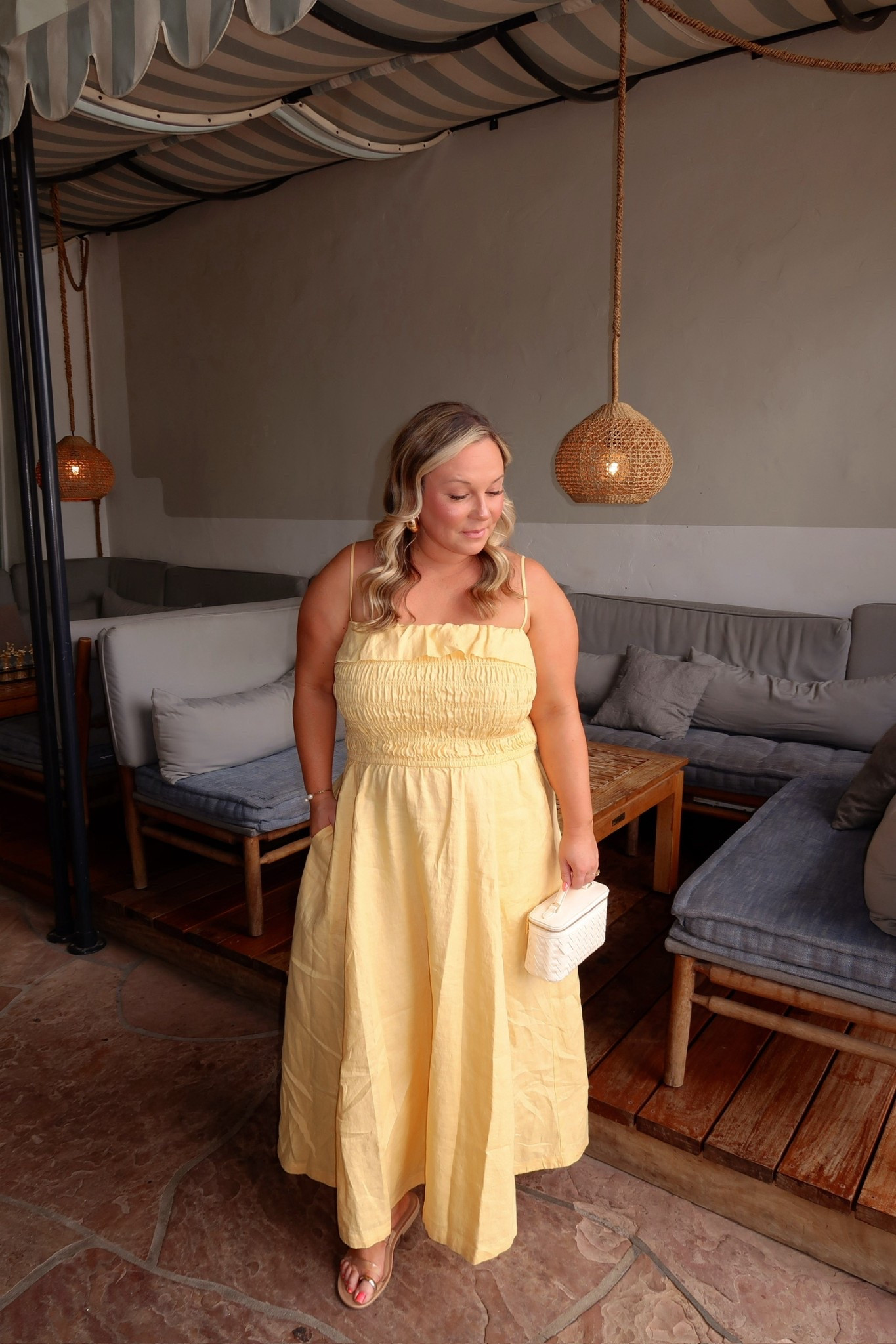 Butter yellow is the color of the season and I am here for it! The perfect summer dress! Summer style, summer outfit inspo, summer dress, butter yellow dres, vacation outfit, resort wear 

#LTKMidsize #LTKStyleTip #LTKSummerEdit