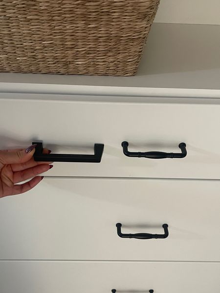 Swapped the pulls to this more traditional dainty Matte black, closet handle pull, home style 

#LTKhome #LTKunder50