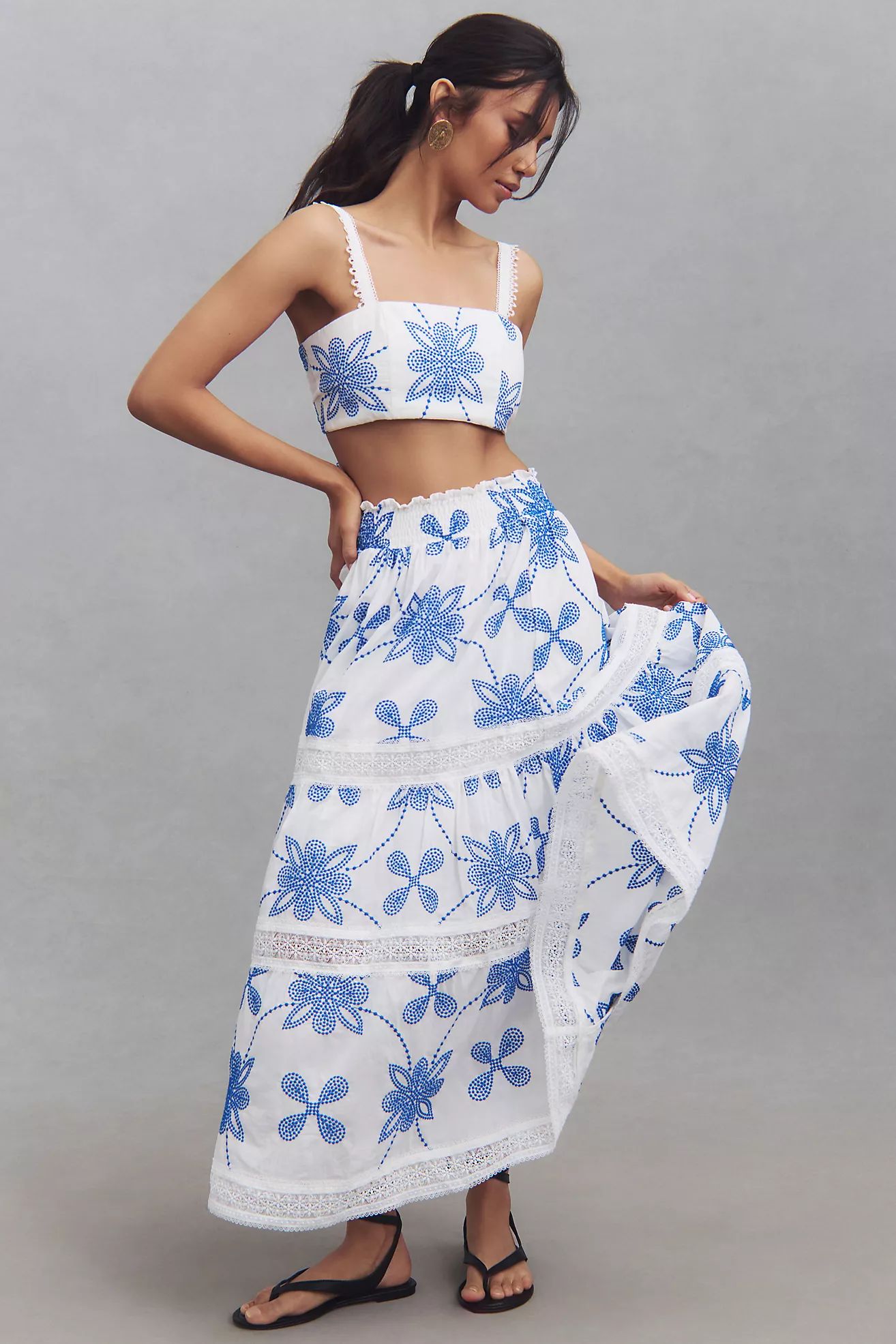 Waimari Kelly Lace A-Line Maxi Skirt | Anthropologie (US)