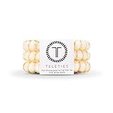 TELETIES Large Almond Beige Hair Ties, Hair Coils 3 Pack | Amazon (US)