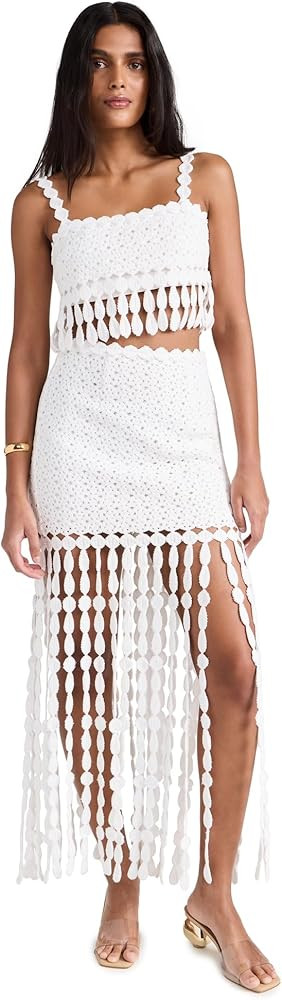 Saylor Women's Elie Fringe Midi Skirt Set | Amazon (US)