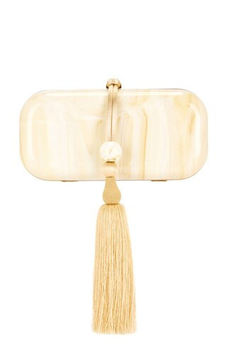 Cult Gaia Yasmin Clutch in Cream | FWRD 