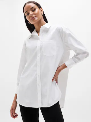 Midday Oversized Poplin Shirt | Athleta