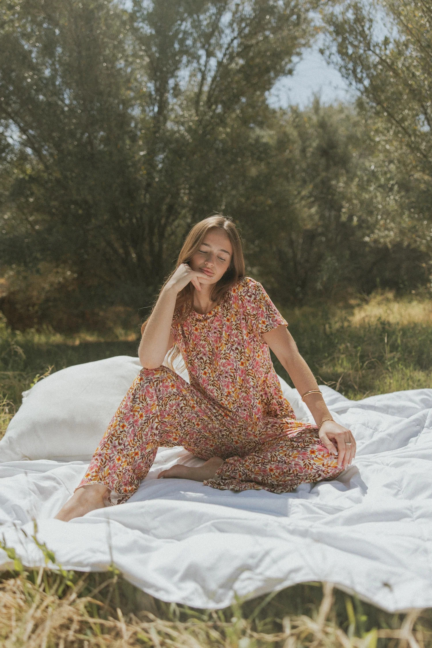 Blossom Pant in Fuchsia | Floral Pajama | Altair The Label