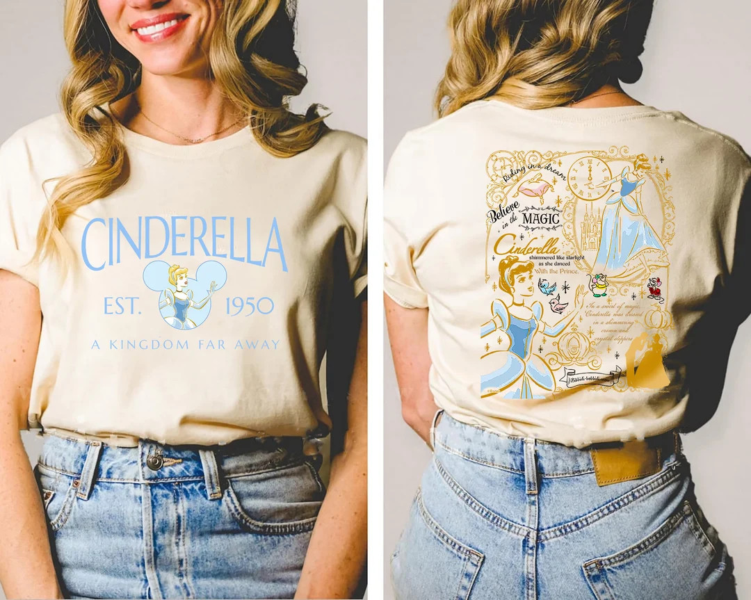 Comfort Colors Vintage Cinderella Shirt Cinderella Princess - Etsy | Etsy (US)