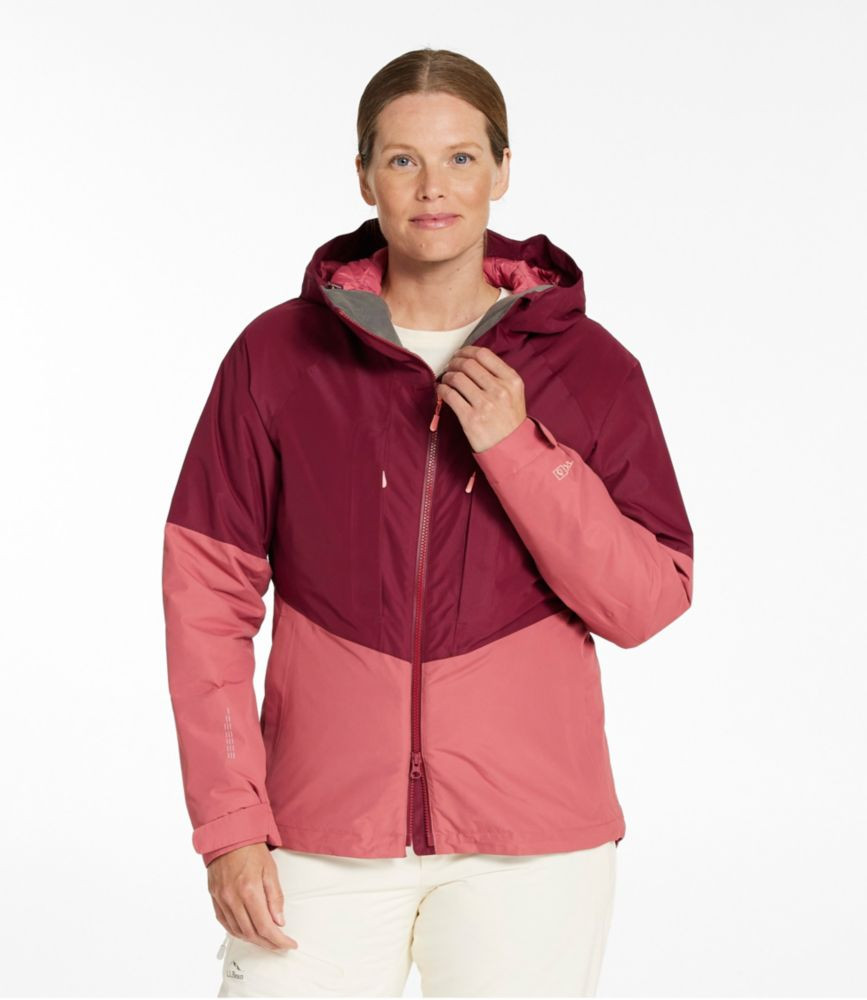 Women's Wildcat Waterproof Ski Jacket Deep Rosewood/ Sienna Brick Small, Synthetic/Nylon L.L.Bean | L.L. Bean