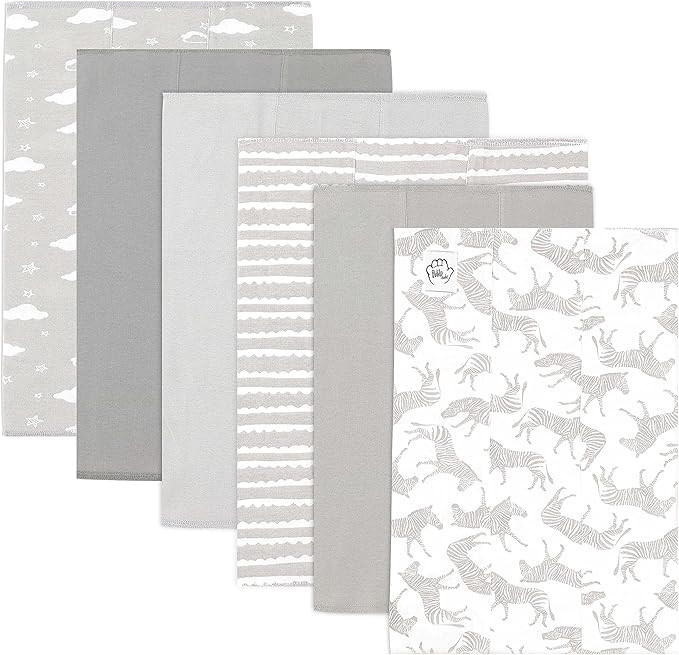 Baby Burp Cloths for Boys and Girls - 6 Pack Large 100% Cotton - Double Layered Extra Absorbent B... | Amazon (US)