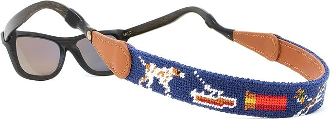 Hand-Stitched Needlepoint Sunglass Strap Retainer by Huck Venture | Amazon (US)