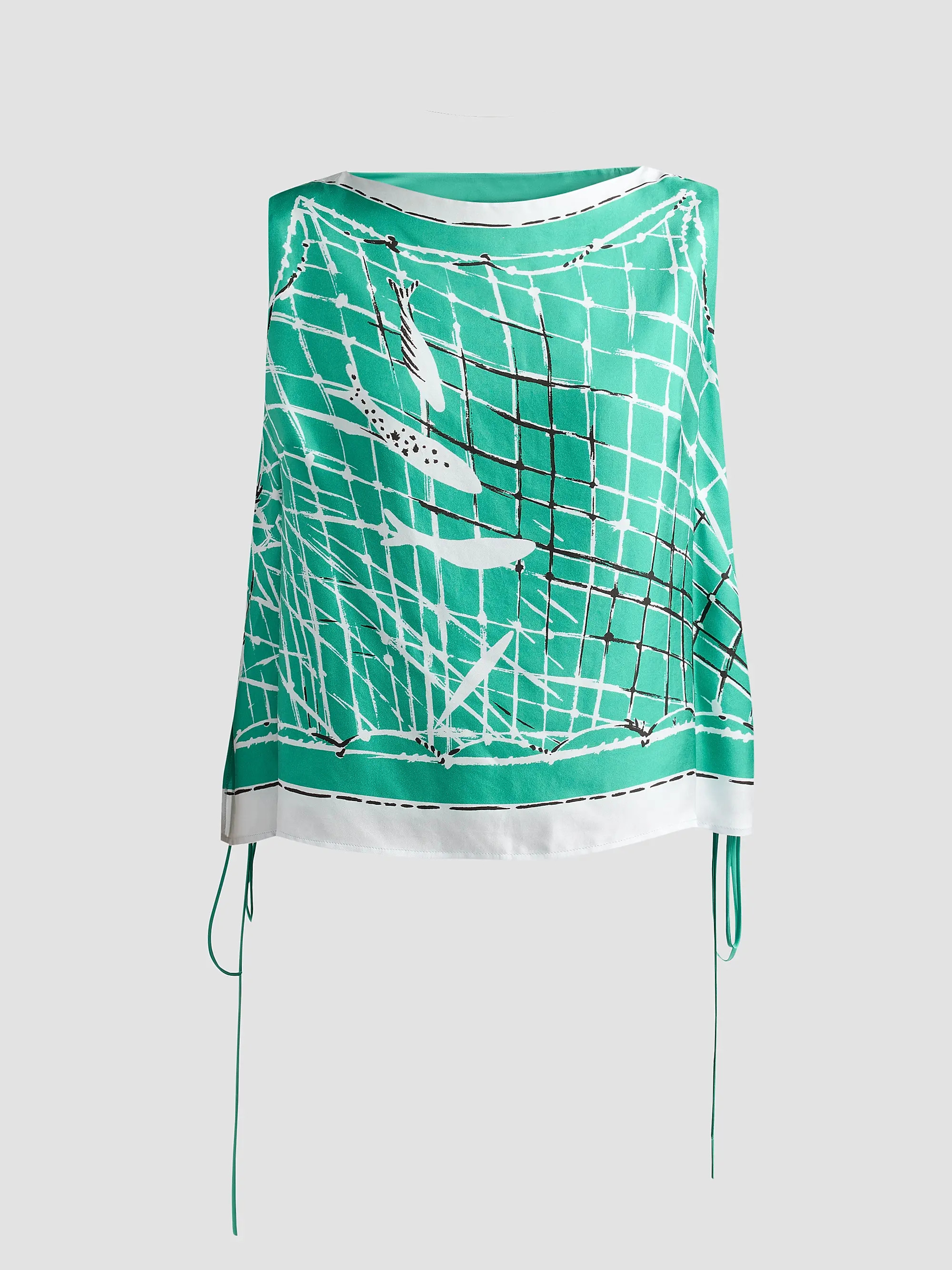 Siggi Silk Fish Net Print Top | Saks Fifth Avenue