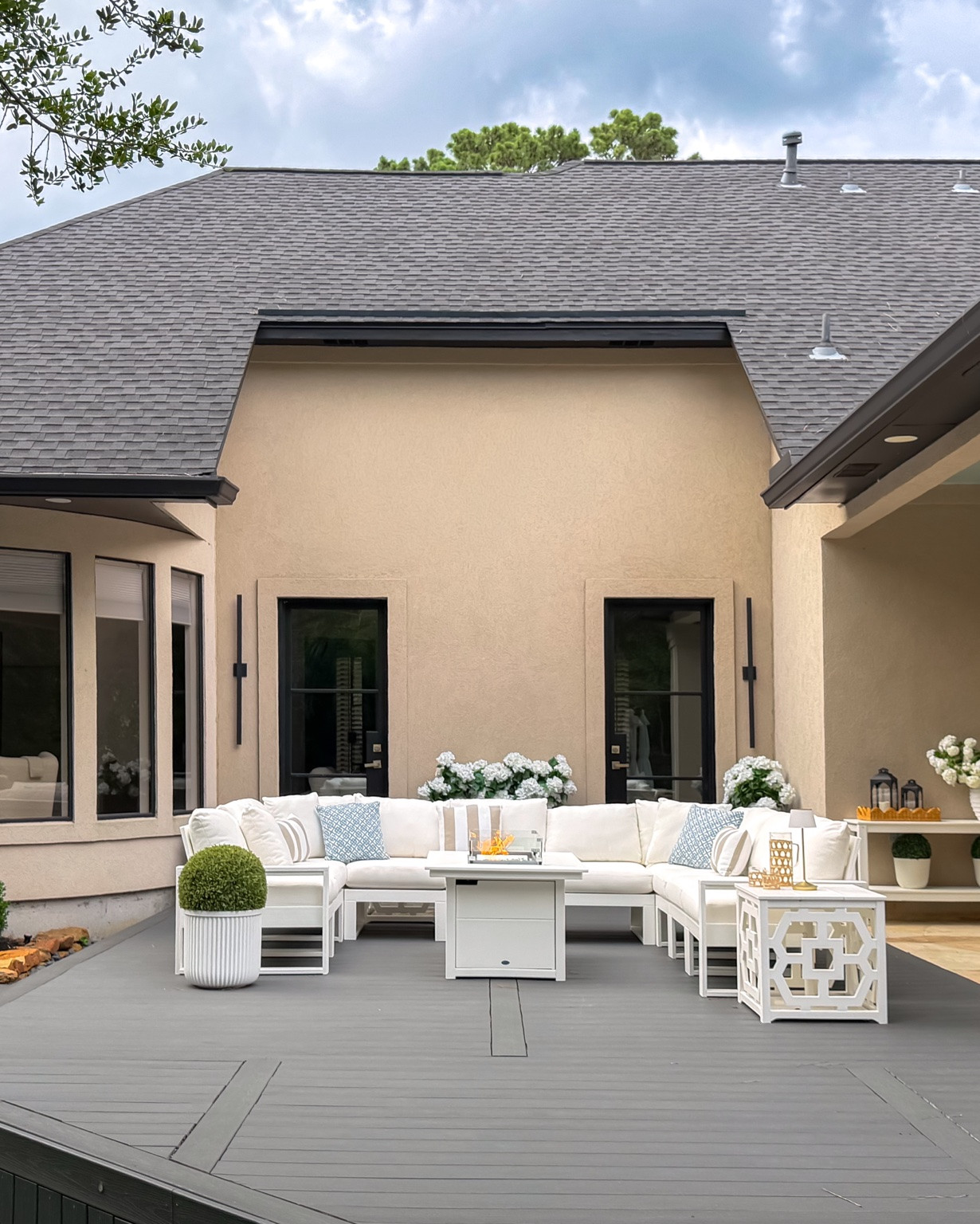 Our patio got the upgrade it deserved 🤍 We loved our @POLYWOOD  Adirondack chairs so much that adding the new POLYWOOD EDGE Modular Deep Seating Set was an easy yes.

The spacious modular design, plush cushions (available in so many beautiful colors!), and timeless look make it the perfect gathering spot for family and friends. Paired with the fire pit—which we LOVE year-round—it’s quickly become our favorite place to unwind. 🔥

I love that it’s low maintenance, weather-resistant, and built to last. It fits seamlessly with the other POLYWOOD pieces in our outdoor space and has completely elevated our patio. ☀️

#POLYWOOD #POLYWOODPartner #OutdoorLiving #PatioInspo #BackyardGoals

#LTKHome #LTKstorytime #LTKSeasonal