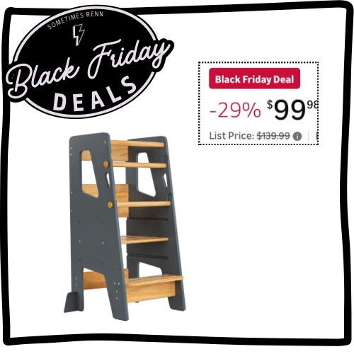 Toddler stool for kitchen - safe for toddlers to stand out the counter, with adjustable heights and supports 

#LTKKids #LTKGiftGuide #LTKCyberWeek